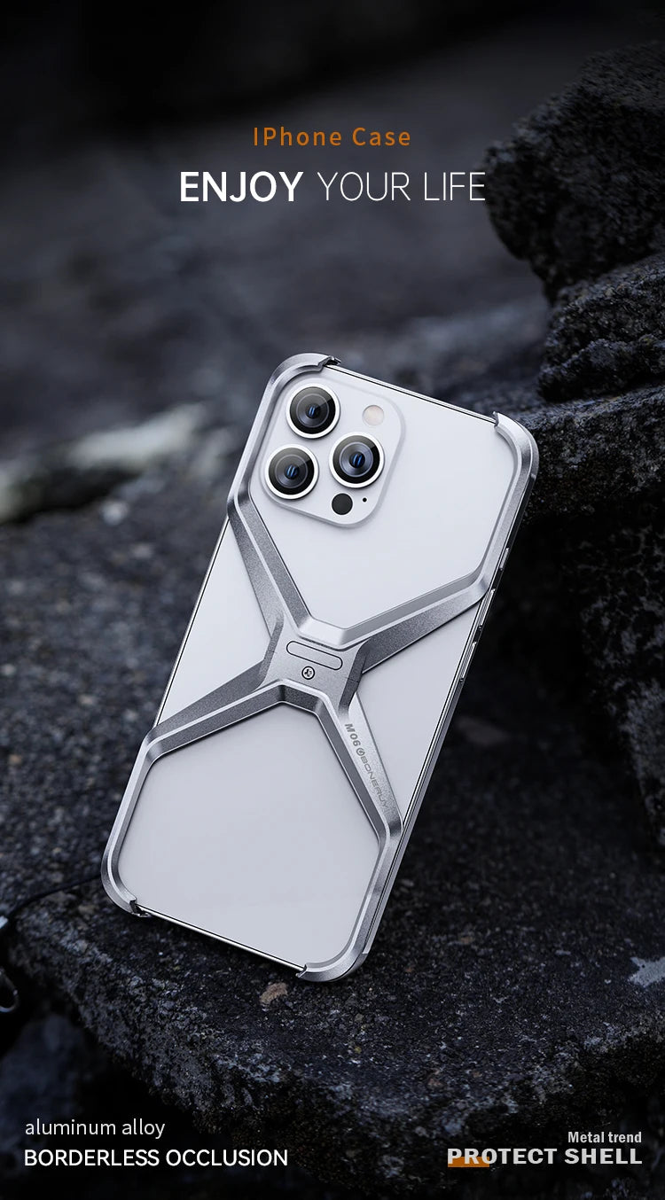 Luxury Aluminium Rimless Phone Case