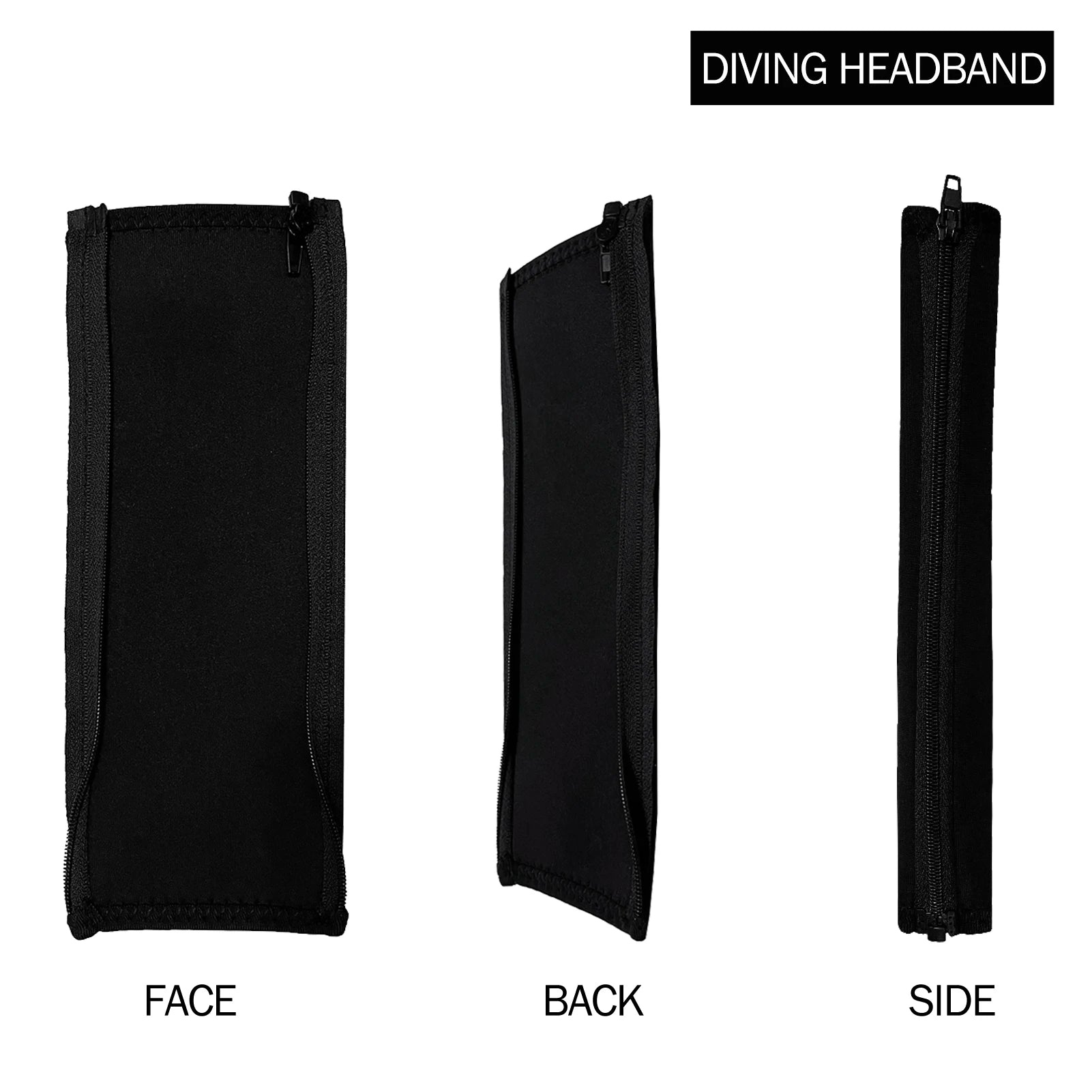 Full Closure Headphone Headband Cover Zipper