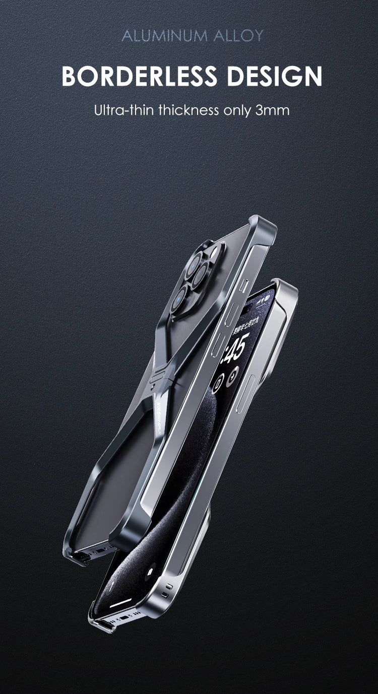 Luxury Aluminium Rimless Phone Case