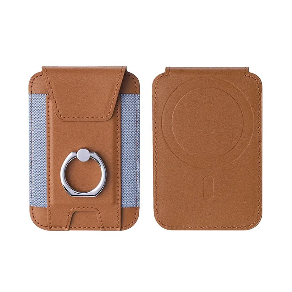 Magnetic IPhone leather Card Holder