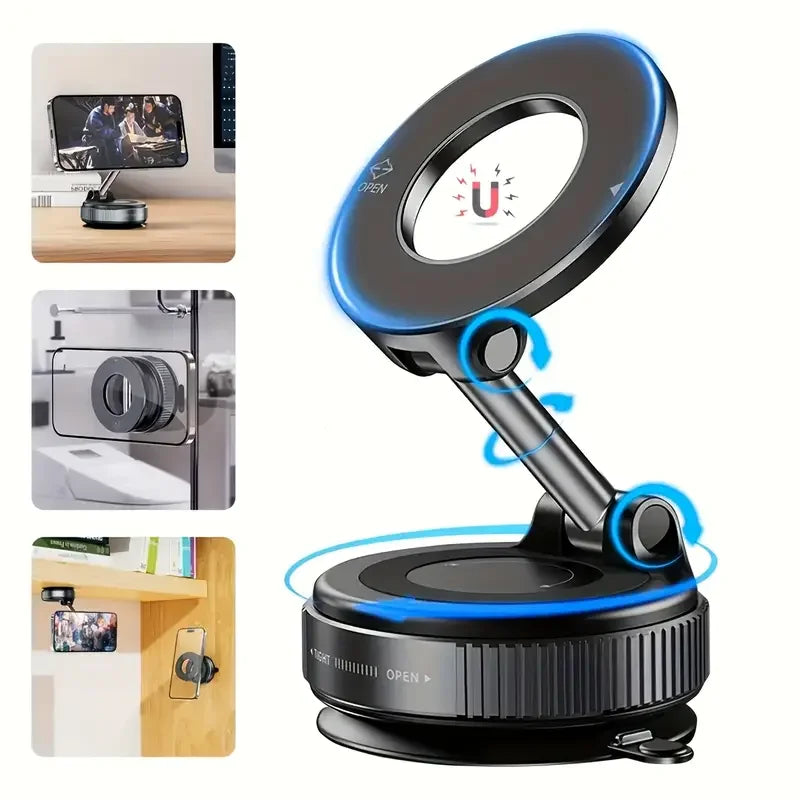 Suction Magnetic Car Phone Holder