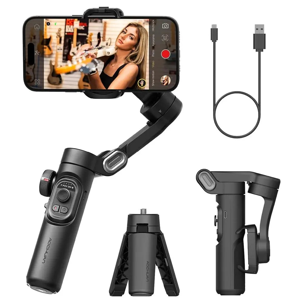 Handheld Gimbal Stabilizer SmartXE for iPhone Android AI Face
