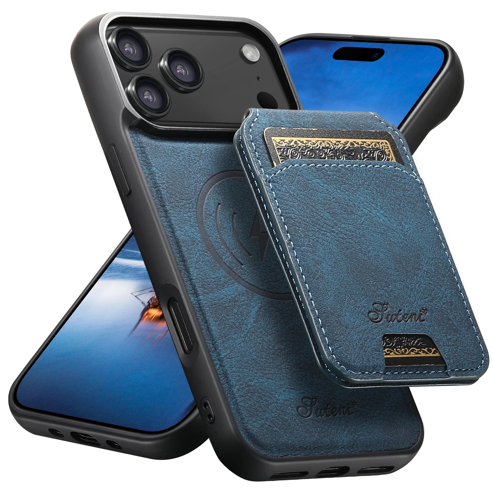 Wireless Charging leather Phone Case