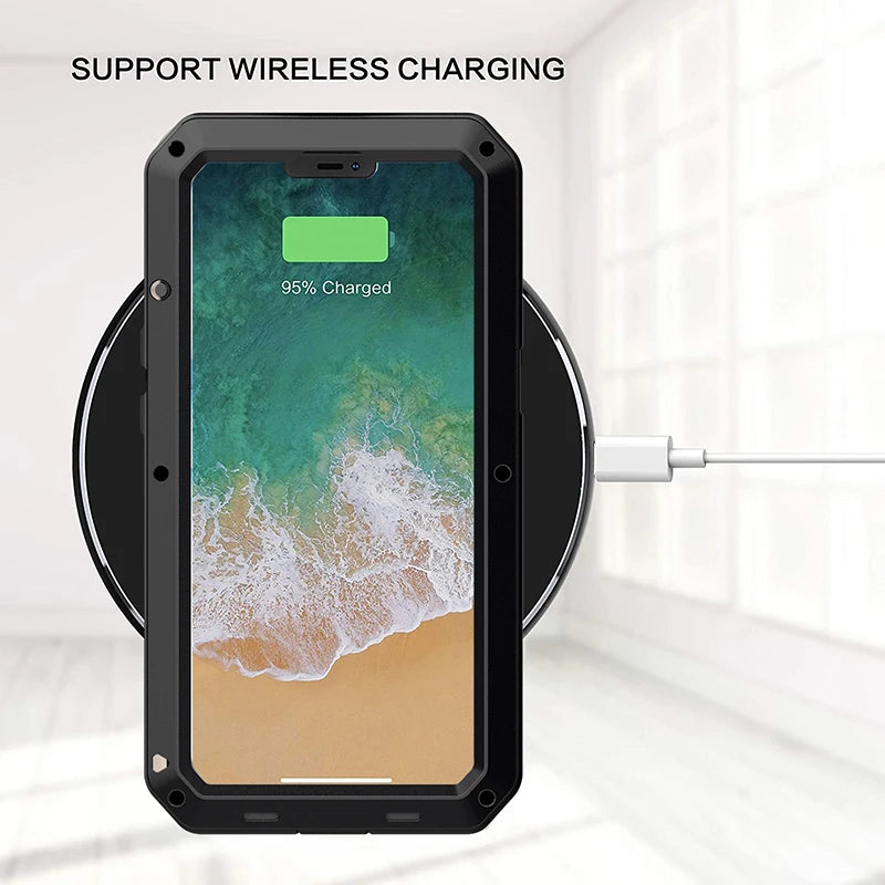 Waterproof Heavy Duty Metal Case For iPhone