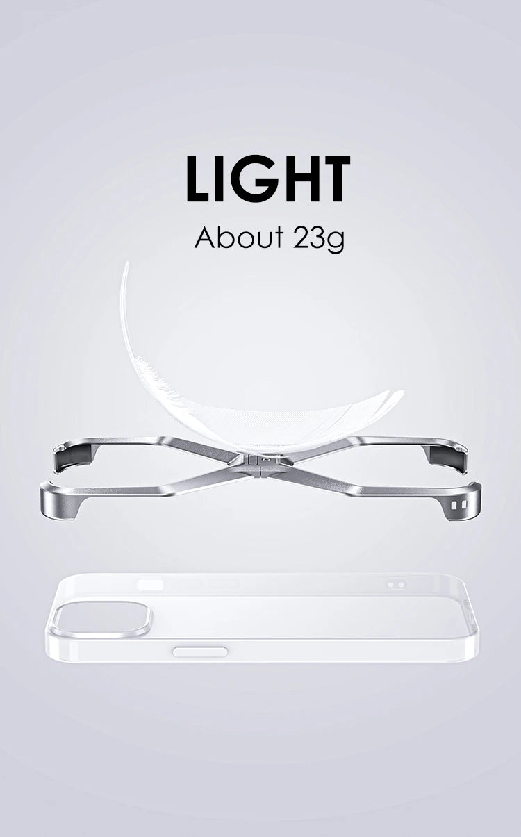Luxury Aluminium Rimless Phone Case