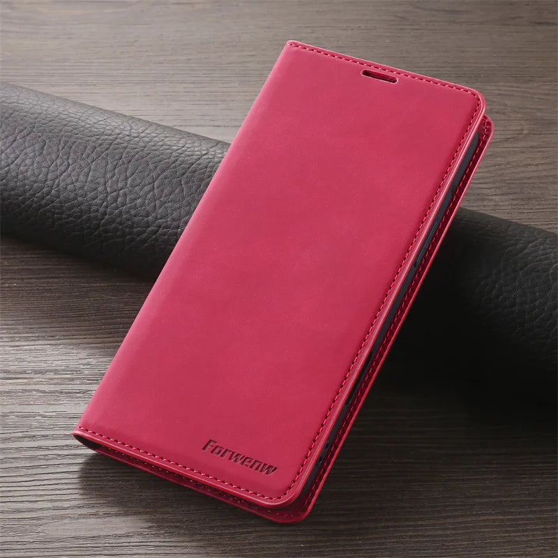Retro Magnetic Flip Leather Case for iPhones