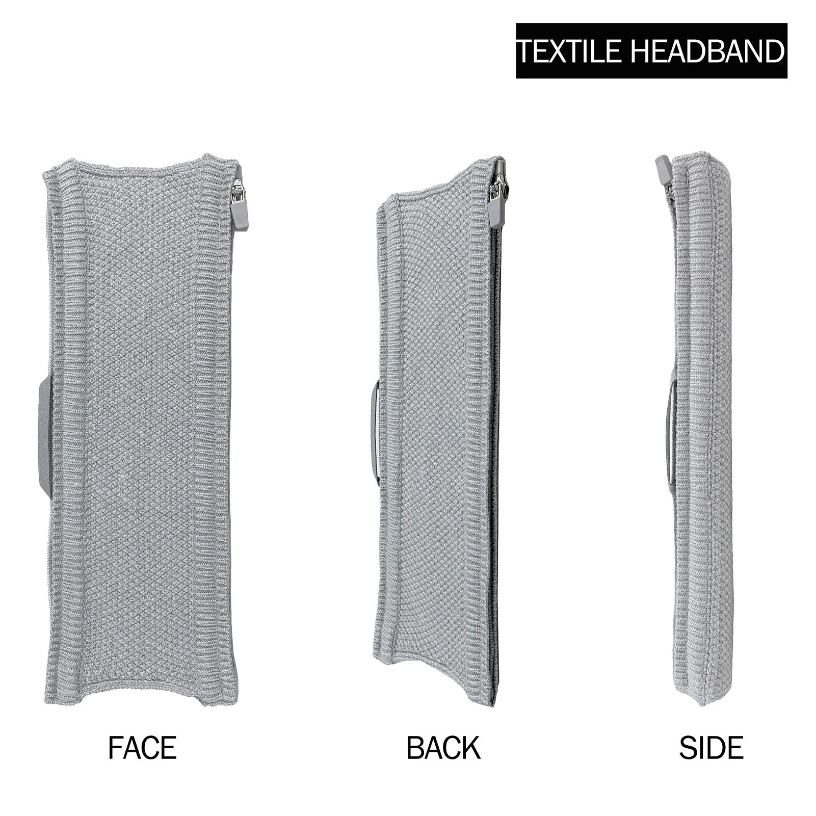 Full Closure Headphone Headband Cover Zipper