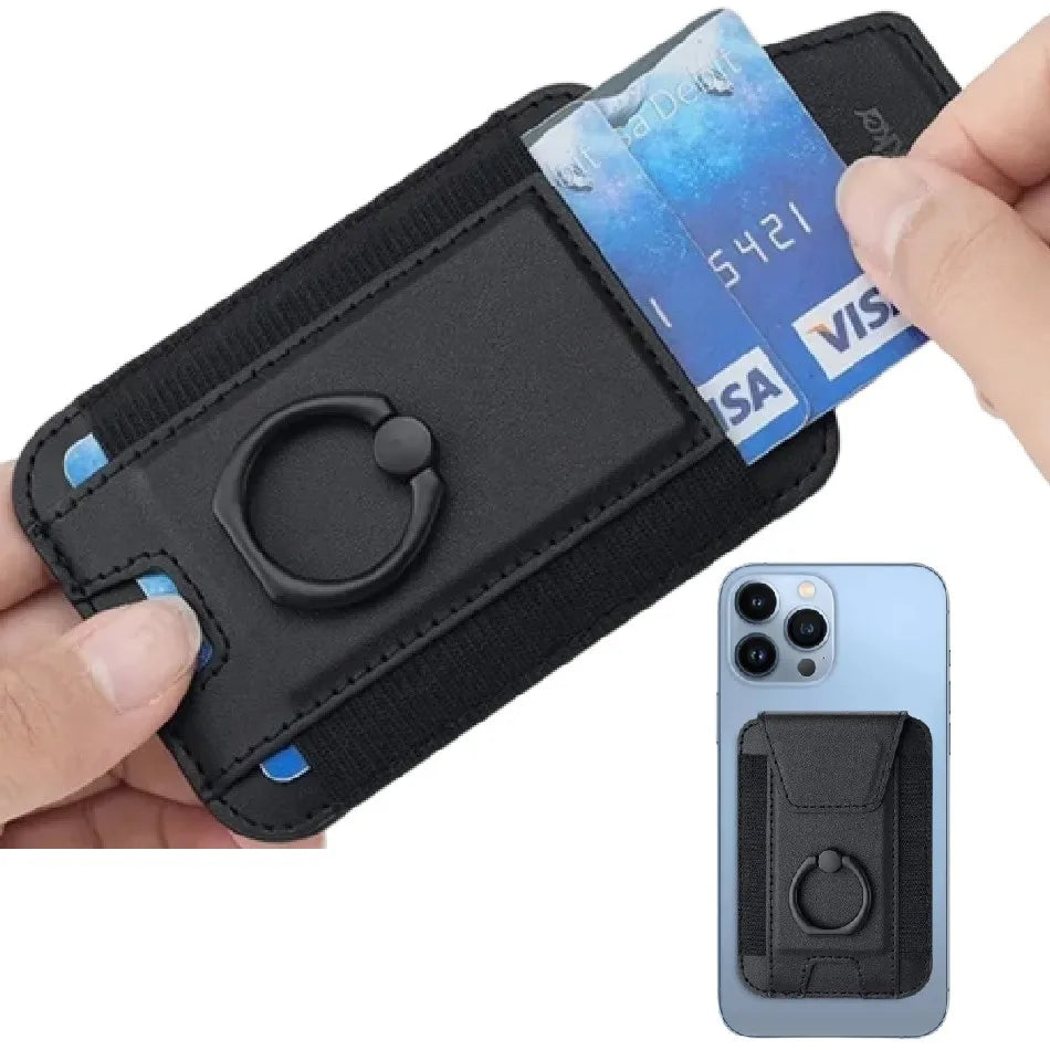 Magnetic IPhone leather Card Holder