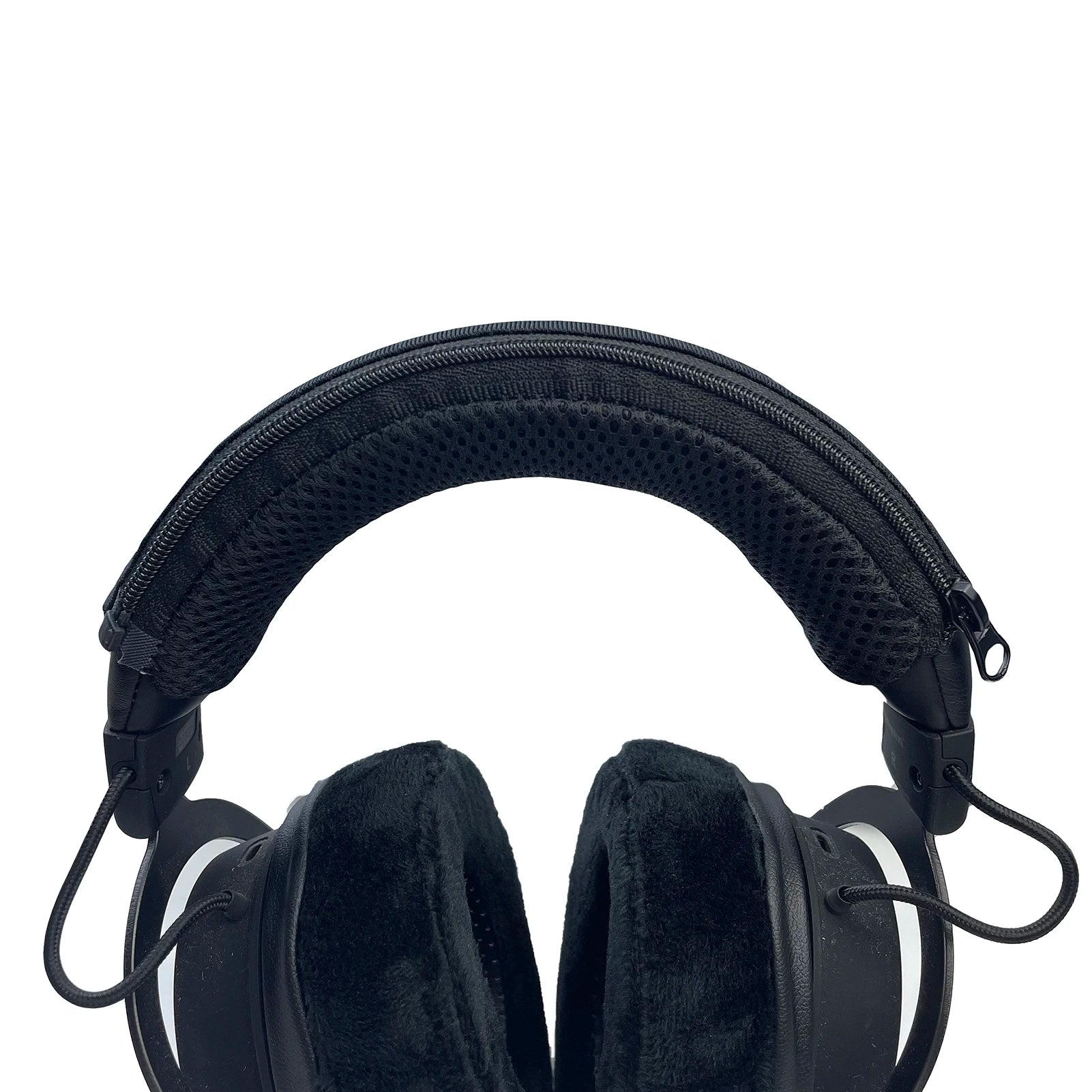 Full Closure Headphone Headband Cover Zipper